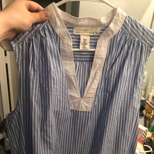 Stripe Blue & White tank top